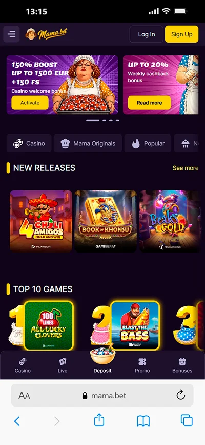 Mamabet app